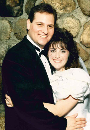 Dr. Berkowitz and his wife at their wedding